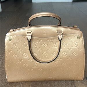 Louis Vuitton Gold Patent Vernis Alma BB Satchel